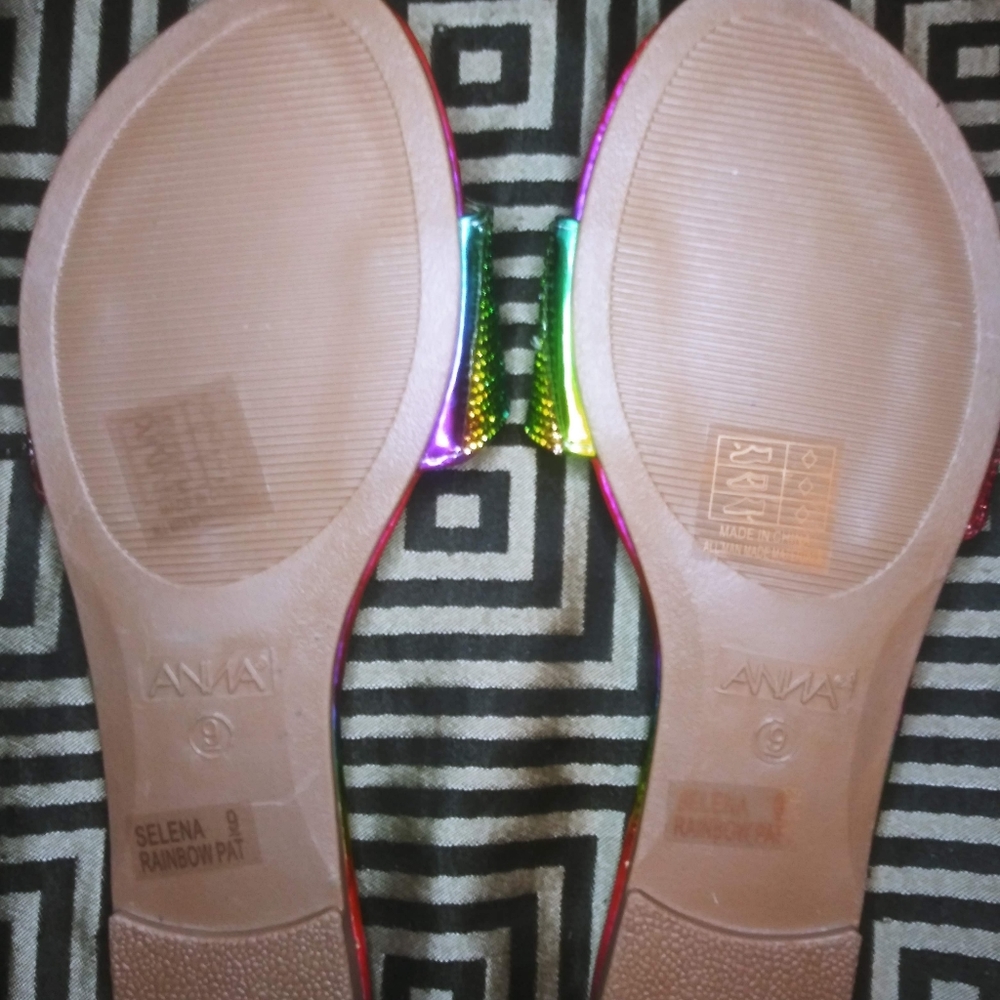 Multicolor Slip On Toe Band Rhinestone Detailed Sa - Picture 4 of 4